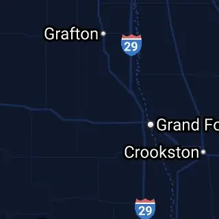 Grand Forks County, ND Map