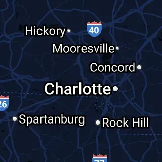Gaston County, NC Map