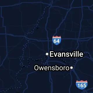 Vanderburgh County, IN Map