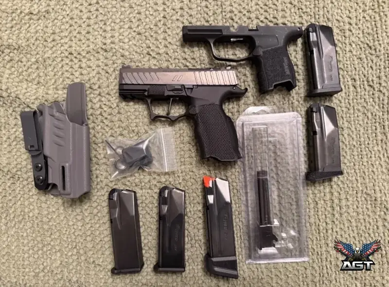 Sig P365 Zev Tech 9mm with Icarus Ace X frame