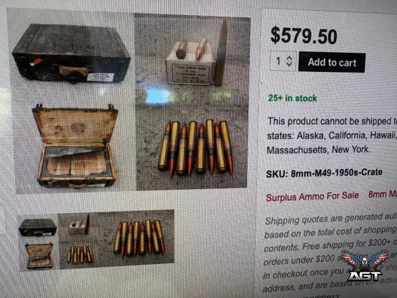 Used · 8mm Mauser Ammo 625 rounds M49 Yugo surplus · Phoenix, AZ · photo 8 of 9