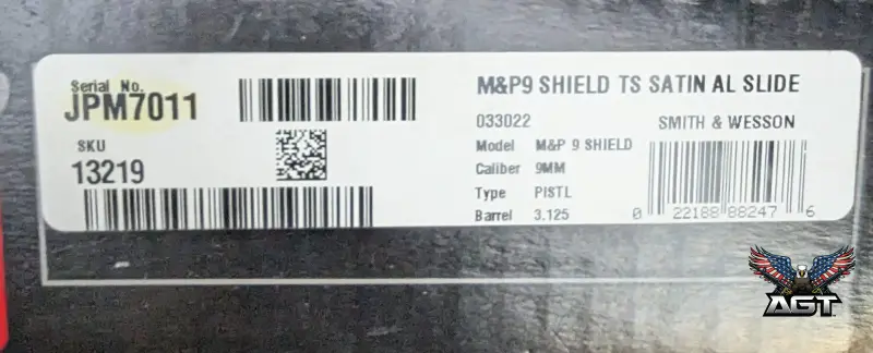 Unfired NIB S&W M&P 9 Shield - Two-Tone Satin Aluminum (Box & 2 Mags)